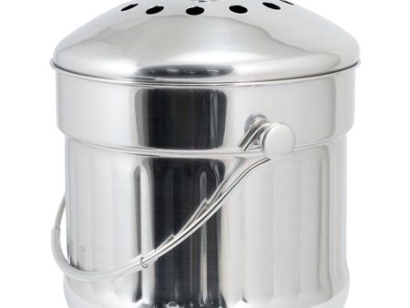 Jumbo Stainless Steel Compost Pail (1.5 Gal) Sale