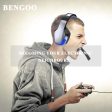 BENGOO V-4 [Updated] Gaming Headset for Xbox One, PS4, PC, Controller, Noise Cancelling Over Ear Headphones with Mic, LED Light Bass Surround Soft Memory Earmuffs for Mac Nintendo Switch (Blue) Cheap