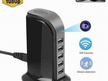 5 USB Ports Hub 4k Wifi Camera - EU Plug For Sale