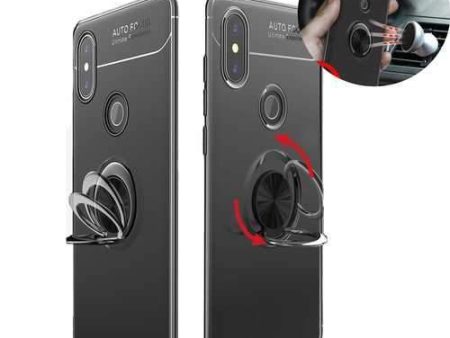 Bakeey 360 Adjustable Metal Ring Kickstand Magnetic PC Protective Case for Xiaomi Mi MIX 2S on Sale