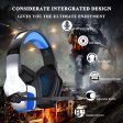 BENGOO V-4 [Updated] Gaming Headset for Xbox One, PS4, PC, Controller, Noise Cancelling Over Ear Headphones with Mic, LED Light Bass Surround Soft Memory Earmuffs for Mac Nintendo Switch (Blue) Cheap