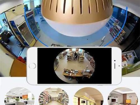 Panoramic Wifi IP Camera Light Bulb - Gold Supply