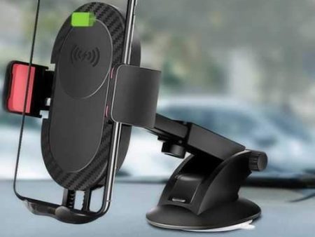 5W Qi Wireless Charging Suction Cup Long Arm Stretchable Car Mount Holder for iPhone Cell Phone Cheap