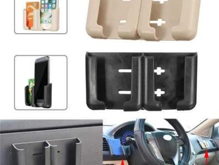 Universal Powerful Sticky Adjustable Dual Slots Car Mount Holder Stand for iPhone Mobile Phone Online Sale