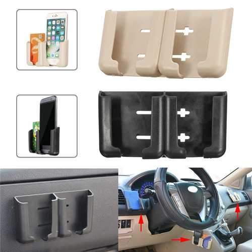 Universal Powerful Sticky Adjustable Dual Slots Car Mount Holder Stand for iPhone Mobile Phone Online Sale