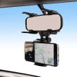 Bakeey Upgraded 360 Degree Rotation Fixed Rearview Mirror Car Mount Holder for Mobile Phone Online now