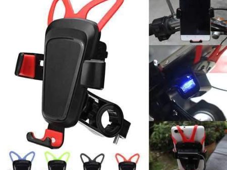 Universal USB Charge Anti-slip Motorcycle Handlebar Holder Stand for iPhone Xiaomi Mobile Phone For Discount