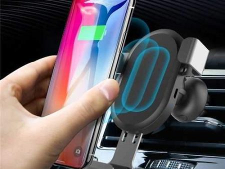 Qi Wireless 10W Fast Charging Gravity Auto Lock Car Holder Air Vent Stand for iPhone X Mobile Phone Sale