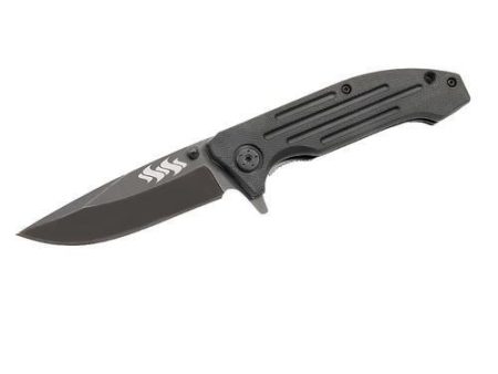 Kuuma 45  Fine Edge Spring Assisted Folding Knife - Stainless Steel Sale