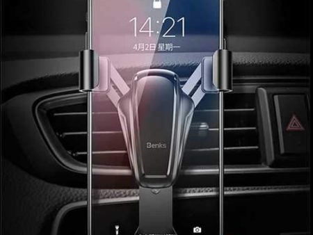 Benks Gravity Linkage Auto Lock Car Mount Air Vent Holder for iPhone Xiaomi Mobile Phone Online now