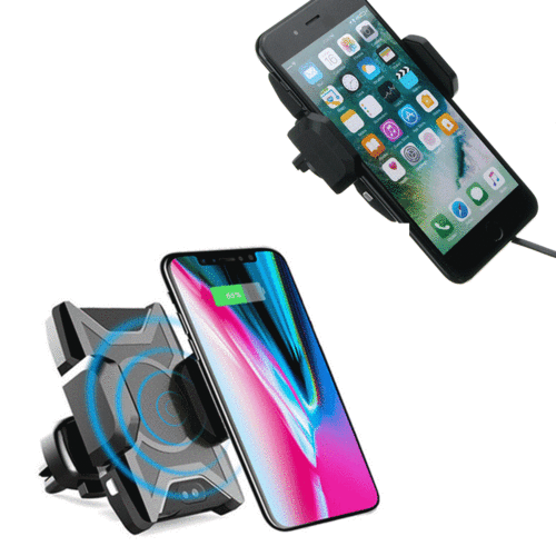 Bakeey Infrared Induction Auto Lock Qi Wireless Charging Car Holder Stand for iPhone Mobile Phone Online now