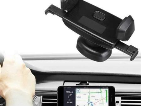 Universal Mechanical Linkage Semi Auto Lock 360 Degree Rotation Car Holder for Xiaomi Mobile Phone For Sale