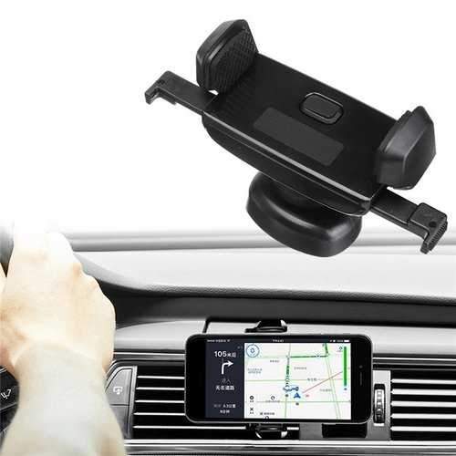 Universal Mechanical Linkage Semi Auto Lock 360 Degree Rotation Car Holder for Xiaomi Mobile Phone For Sale