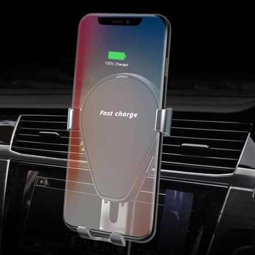 Bakeey 10W Fast Qi Wireless Charging Gravity Auto Lock Car Phone Holder Stand for iPhone 8 X Sale