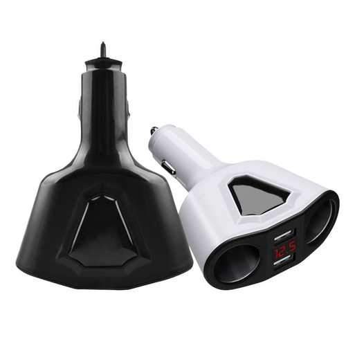 Bakeey 3.1A Dual USB Car Charger LED Power Socket Charger Adapter With 2 Port Cigarette Lighter Online Hot Sale