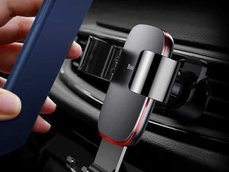 Baseus Metal Gravity Linkage Auto Lock Car Mount Air Vent Holder Stand for Samsung S9 Mobile Phone Online Hot Sale