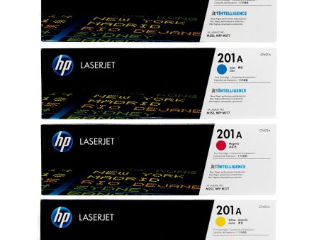 Hp 201a Toner Set Cf400a,cf401a, Cf402a, Cf403a Black, Cyan, Yellow, Magenta Set Online