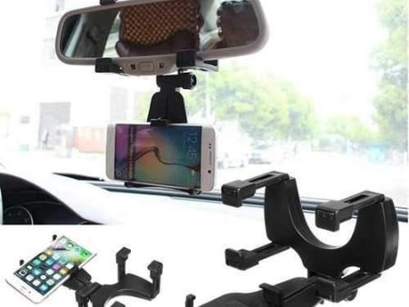 Universal Auto Car Rearview Mirror Mount Holder Phone Bracket for iPhone Samsung Xiaomi GPS Online Sale