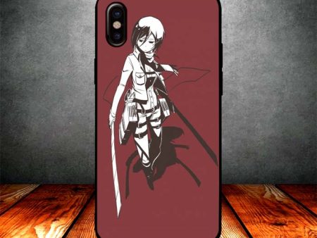 mikasa in red iPhone X Case Supply