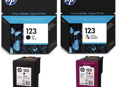 HP 123 Ink Cartridge Combo (Black & Color) For Discount