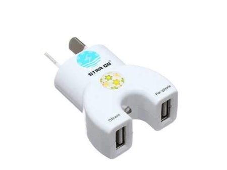 EU Plug Dual USB Power Adapter Travel Charger For Mobile Phones For Cheap