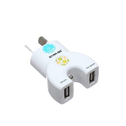 EU Plug Dual USB Power Adapter Travel Charger For Mobile Phones For Cheap