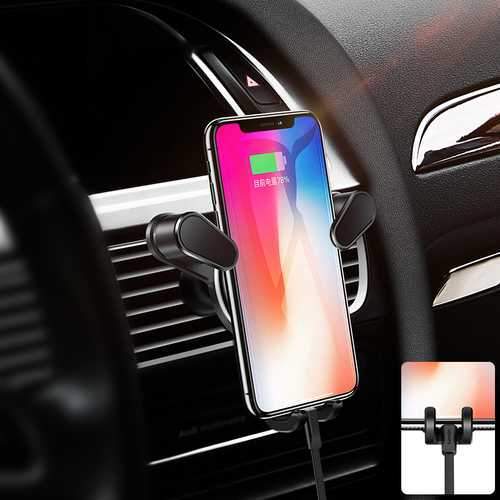 USAMS Spring Clip Multi-angle Rotation Car Mount Air Vent Holder for Samsung Xiaomi Mobile Phone Online Hot Sale