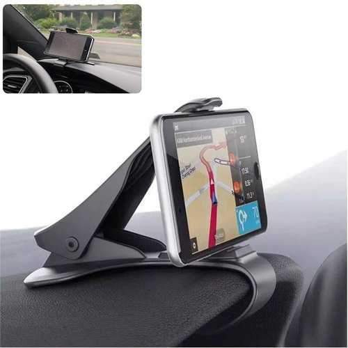 Universal Adjustable Clip Car Dashboard Holder Mount for iPhone Xiaomi Mobile Phone Under 6.5 Inches on Sale