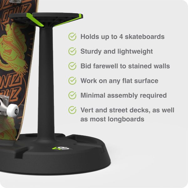 Parking Block 4-Up Rotating Skateboard Stand Sale