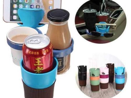 Universal Large Capacity Storage Cup Accessory Management Car Phone Holder Stand for Mobile Phone Fashion