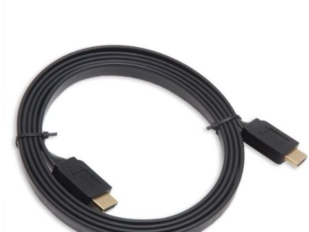 1.5Meter Flat HDMI to HDMI Flat Cable (Black) Hot on Sale