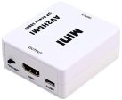 Mini HD Video Converter Box HDMI to AV   CVBS L R Video Adapter HDMI Audio NTSC and PAL Output Cheap