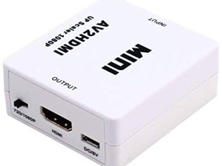 Mini HD Video Converter Box HDMI to AV   CVBS L R Video Adapter HDMI Audio NTSC and PAL Output Cheap