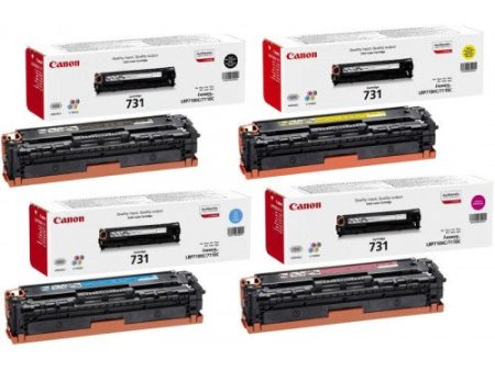 Canon 731 Laser Ink Toner 4 Color Set - Black Cyan Yellow Magenta Online Hot Sale