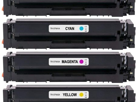 Color LaserJert M254NW, MFP M281fdw toner 203A compatible LaserJet Toner Cartridge Set (CF543A)   M254 254dw 254nw MFP M281cdw 281fdn 284fdw 280 280nw For Cheap