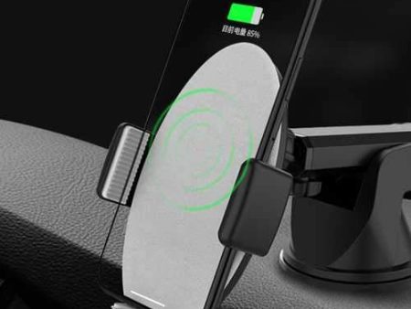 Bakeey 10W Qi Wireless Fast Charge Smart Auto Lock Car Dashboard Phone Holder Stand for iPhone X 8 Sale