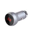 HOCO 3.1A Dual USB Ports Digital Display Fast Car Charger For Mobile Phone Camera Tablet Laptop on Sale