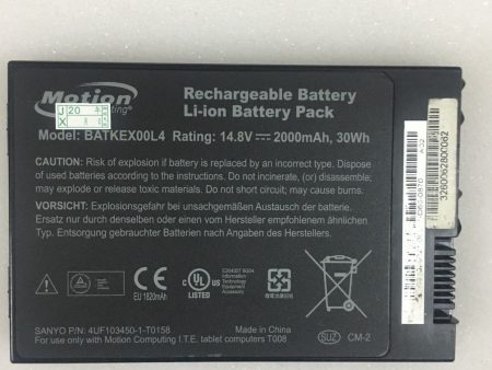 Motion BATKEX00L4 Tablet PC J3400 T008 Series 14.8V 2000mAh 30Wh Battery Online Hot Sale