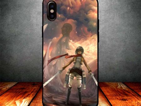 mikasa and titan iPhone X Case For Cheap