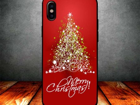 merry christmas red tree iPhone X Case Cheap