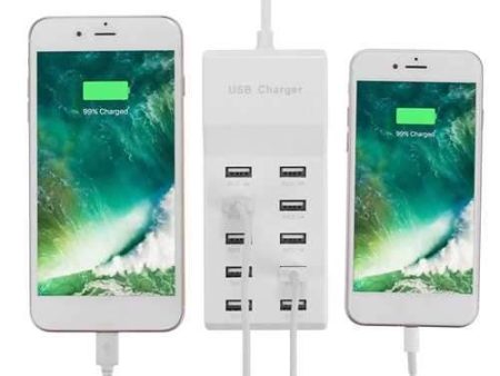 Universal AC 100-240V 10 Port USB Charging Station For Smartphone Tablet Cheap