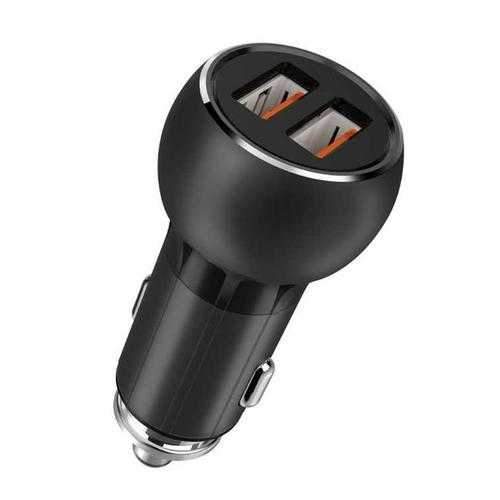 LDNIO C503Q Dual USB QC3.0 Lamp Ring Coil Smart Car Charger for Mobile Phone For Discount