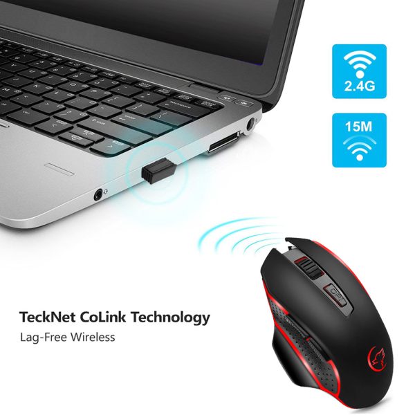 Universal 800 1200 1600 2400DPI 2.4G Wireless Gaming Mouse PC Laptop Supplies Online now