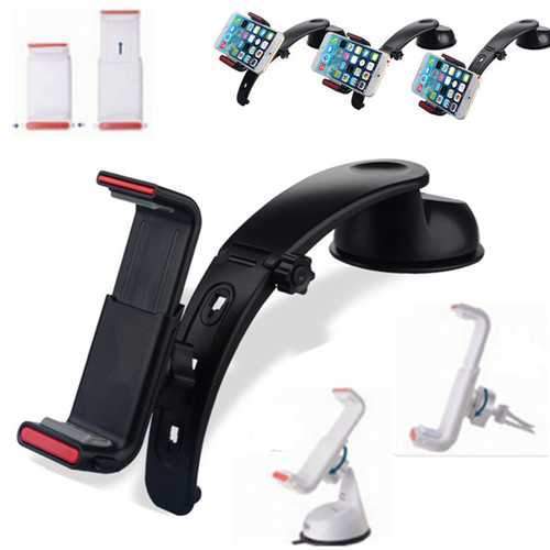 3 in 1 Clip-on Strong Sucker Car Wind Shield Dashboard Phone Holder Stand for iPhone 8 X Cell Phone Online now